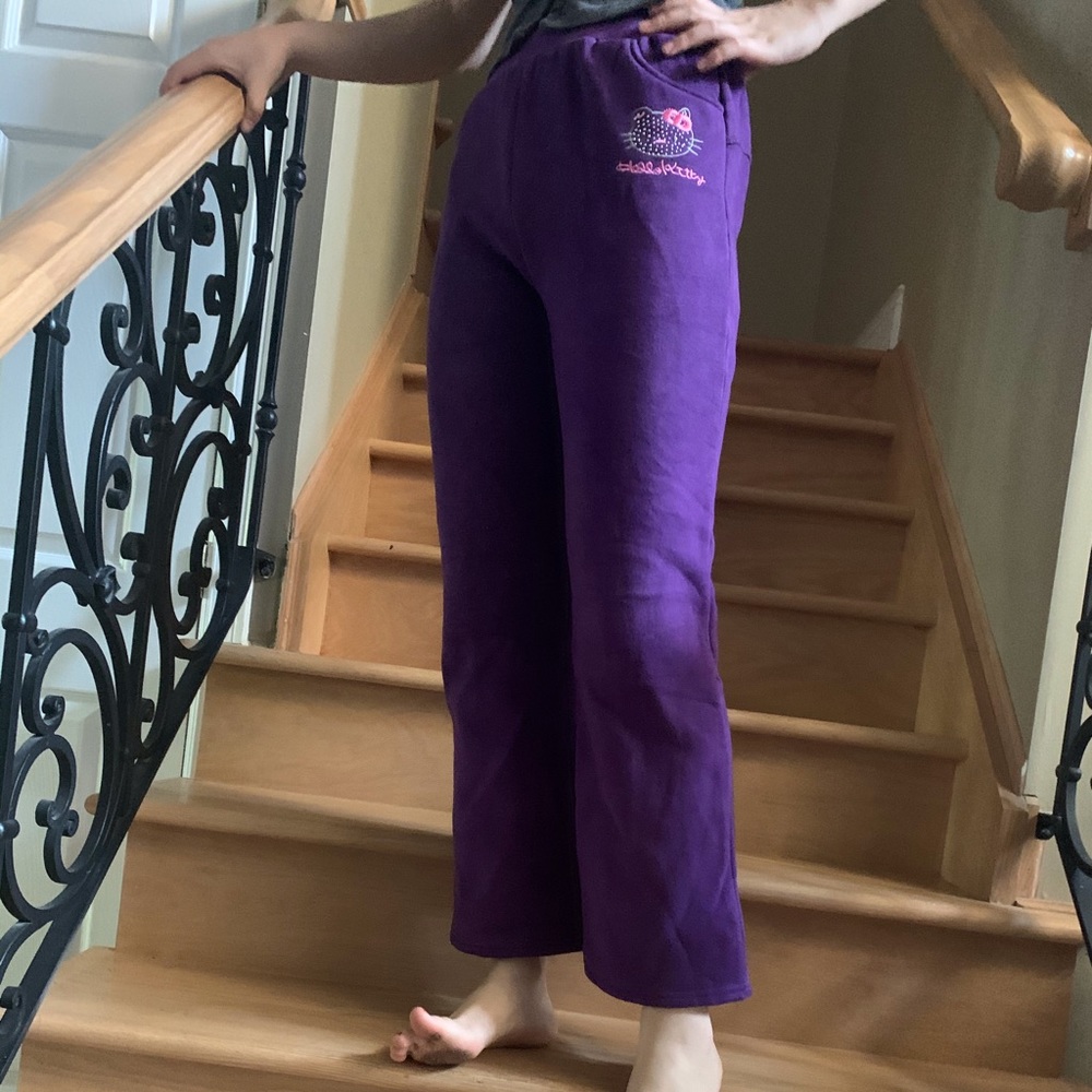 Purple sweatpants